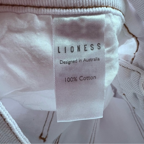 Lioness ALABAMA JEAN Color:White Size:L 100% cotton high waist 5 pockets design - Picture 12 of 12